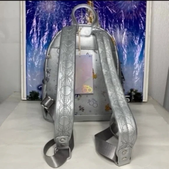 Disney parks 100th anniversary Mickey and friends AOP Loungefly mini backpack - Picture 3 of 7